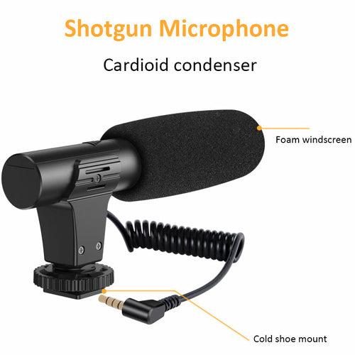 Desktop Tripod Microphone Stand with Condenser Head