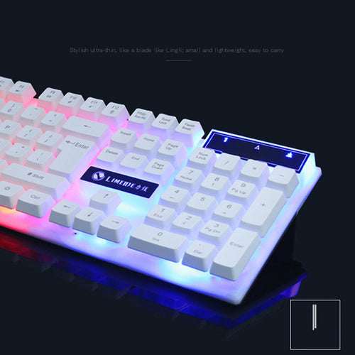 Gaming Keyboard & Mouse Set – RGB Backlit, Ergonomic, 104 Keys, Plug & Play