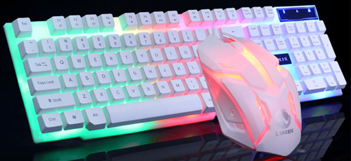 Gaming Keyboard & Mouse Set – RGB Backlit, Ergonomic, 104 Keys, Plug & Play