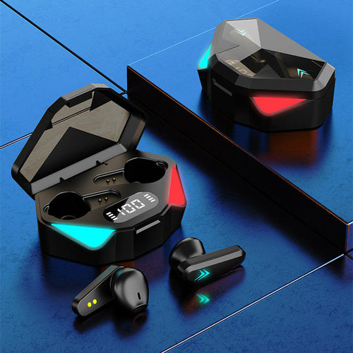 Sports Gaming Bluetooth Earbuds – Low Latency, Digital Display & Voice Control