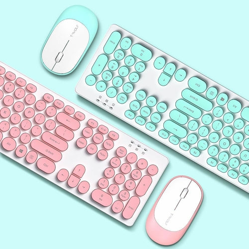Wireless Keyboard & Mouse Combo – Ergonomic, Waterproof, Plug & Play