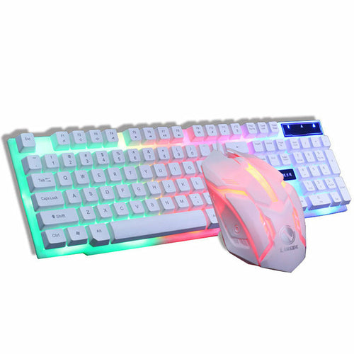 Gaming Keyboard & Mouse Set – RGB Backlit, Ergonomic, 104 Keys, Plug & Play