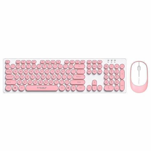 Wireless Keyboard & Mouse Combo – Ergonomic, Waterproof, Plug & Play