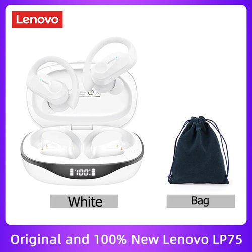 Lenovo LP75 TWS Bluetooth 5.3 Wireless Earphones with LED Display