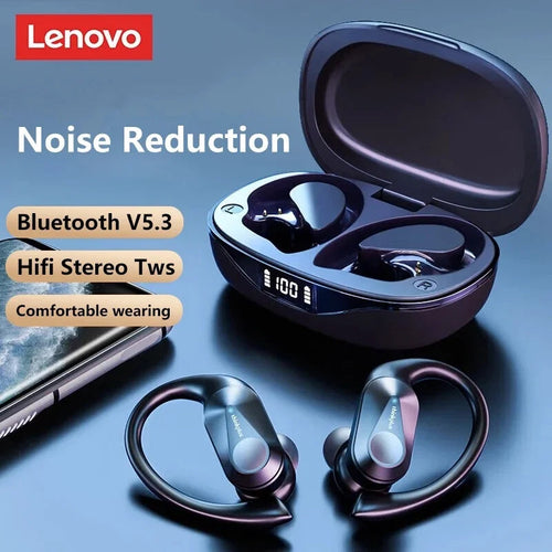 Lenovo LP75 TWS Bluetooth 5.3 Wireless Earphones with LED Display