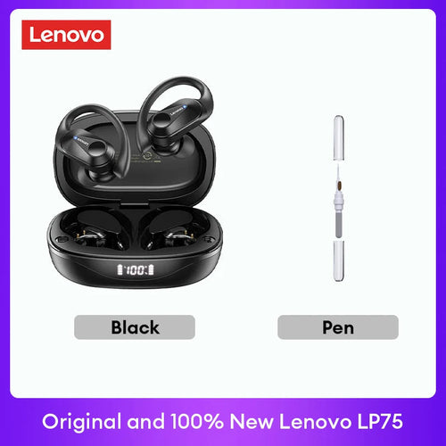 Lenovo LP75 TWS Bluetooth 5.3 Wireless Earphones with LED Display