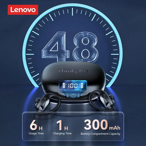 Lenovo LP75 TWS Bluetooth 5.3 Wireless Earphones with LED Display