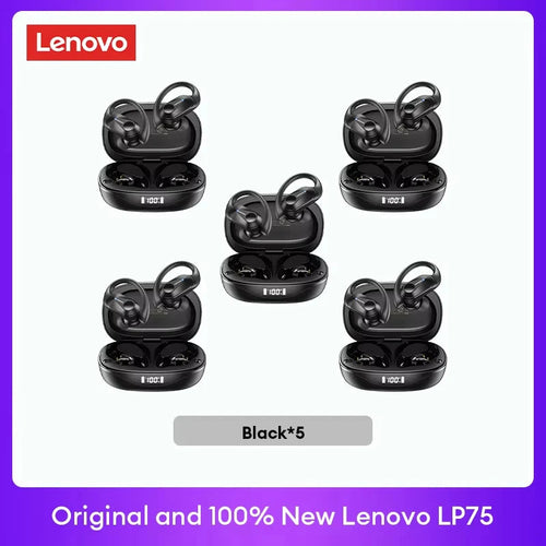 Lenovo LP75 TWS Bluetooth 5.3 Wireless Earphones with LED Display