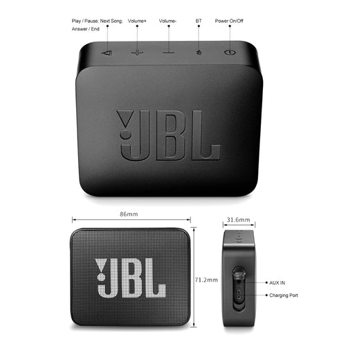 JBL GO 2 IPX7 Waterproof Wireless Bluetooth Speaker