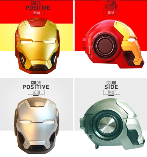 Portable Iron Man Wireless Bluetooth Speaker