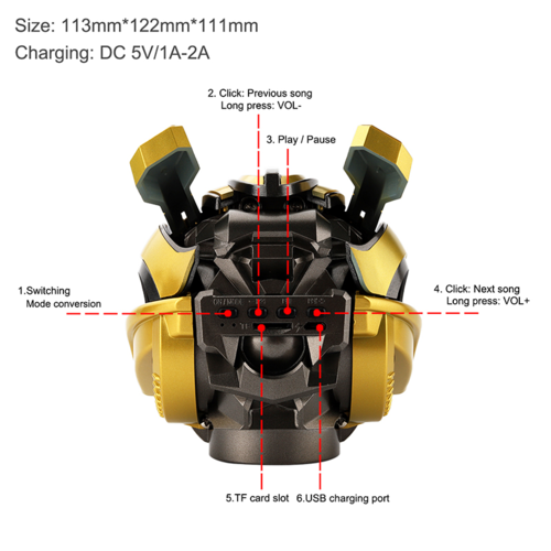 Transformers Bumblebee Bluetooth Speaker - Mini Wireless Speaker