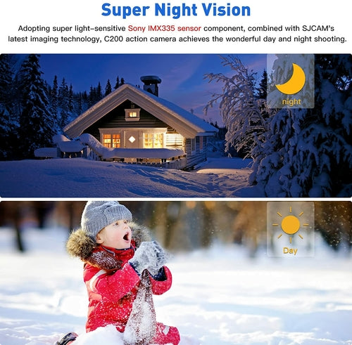 SJCAM C200 4K Action Camera – Ultra HD, Night Vision & Waterproof