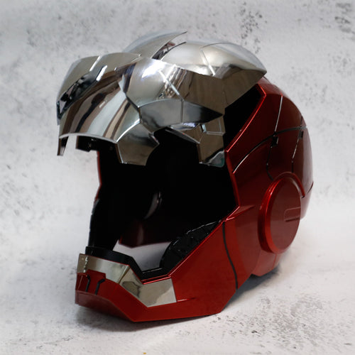 Electric Iron Man Helmet – Remote & Voice Control, Auto-Opening Mask